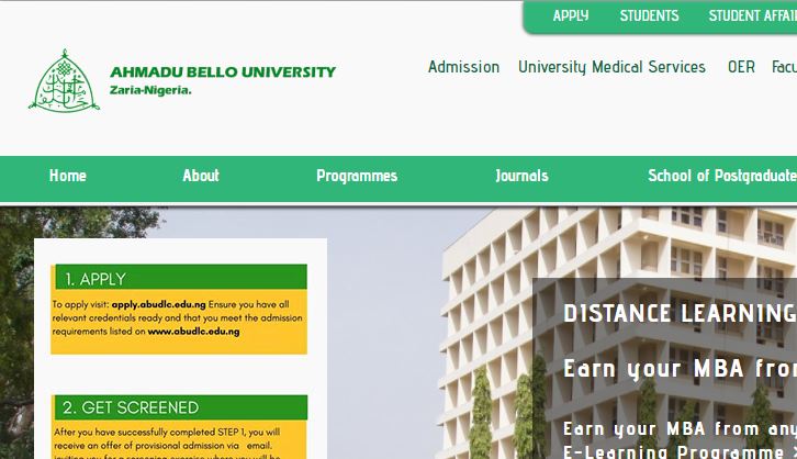 ABU online nursing programs and schools in nigeria