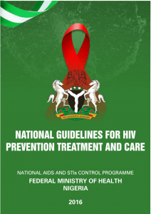 National Guidelines For Hiv Treatment In Nigeria 