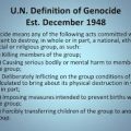 The United Nations (UN) Definition of Genocide