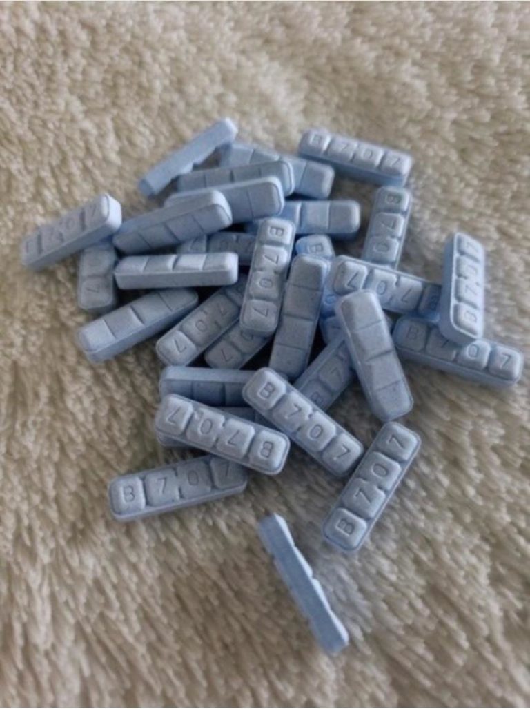 B707 Blue Xanax Bars Basics, Side Effects, Addiction, Pictures