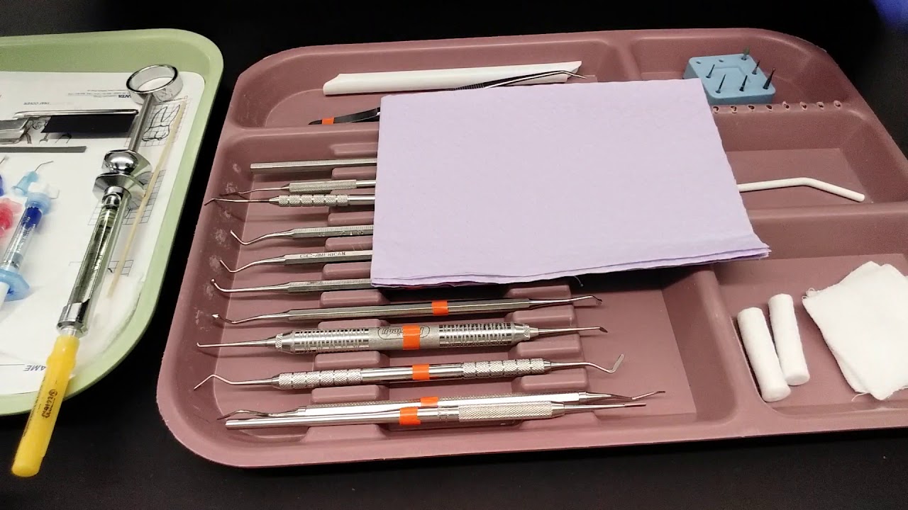 composite tray set up Public Health