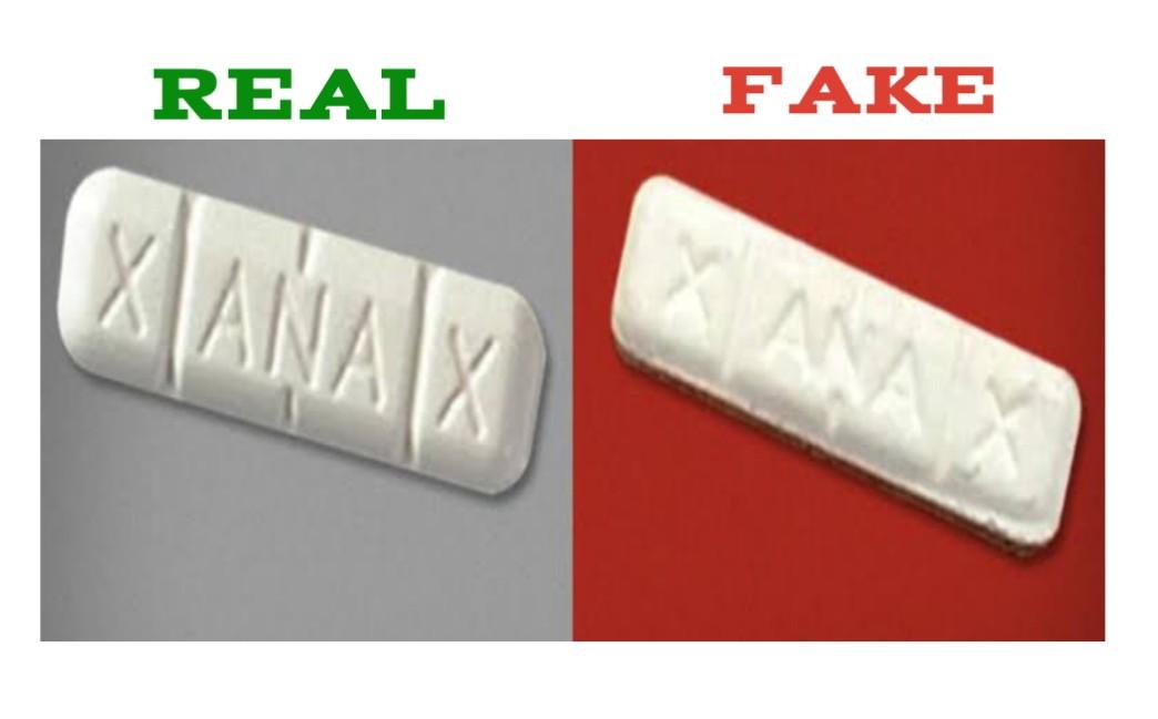Fake Pressed Xanax bars