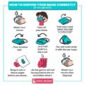 How to dispose a used face mask properly