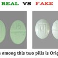 m 15 green pill fake