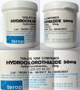 Fake Hydrochlorothiazide Tablets