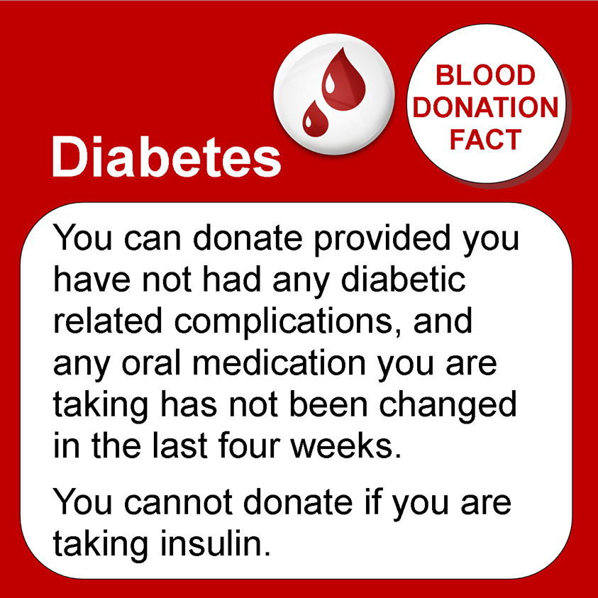 Can Diabetics Donate Blood In The United Kingdom