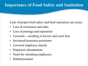 Why Is Food Safety and Sanitation Important