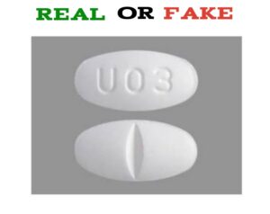 Fake U03 Pill Vs Real