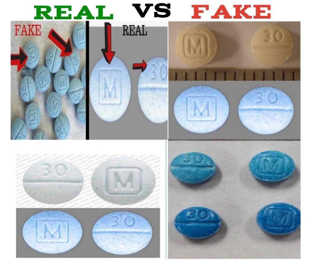 m 30 pill fake vs real