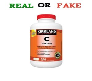 How To Spot Fake Kirkland Vitamin C