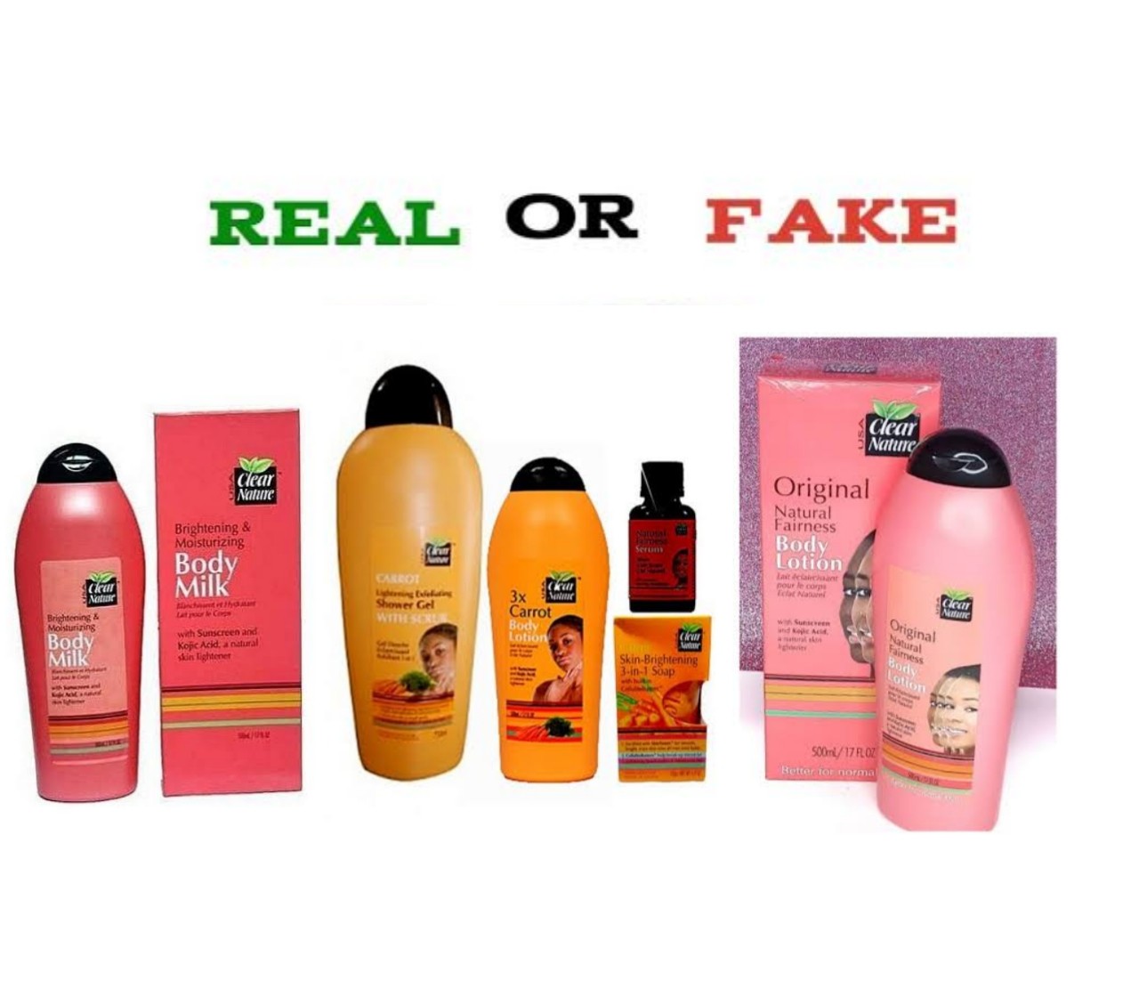 How To Spot Fake Clear Nature Cream Vs Original